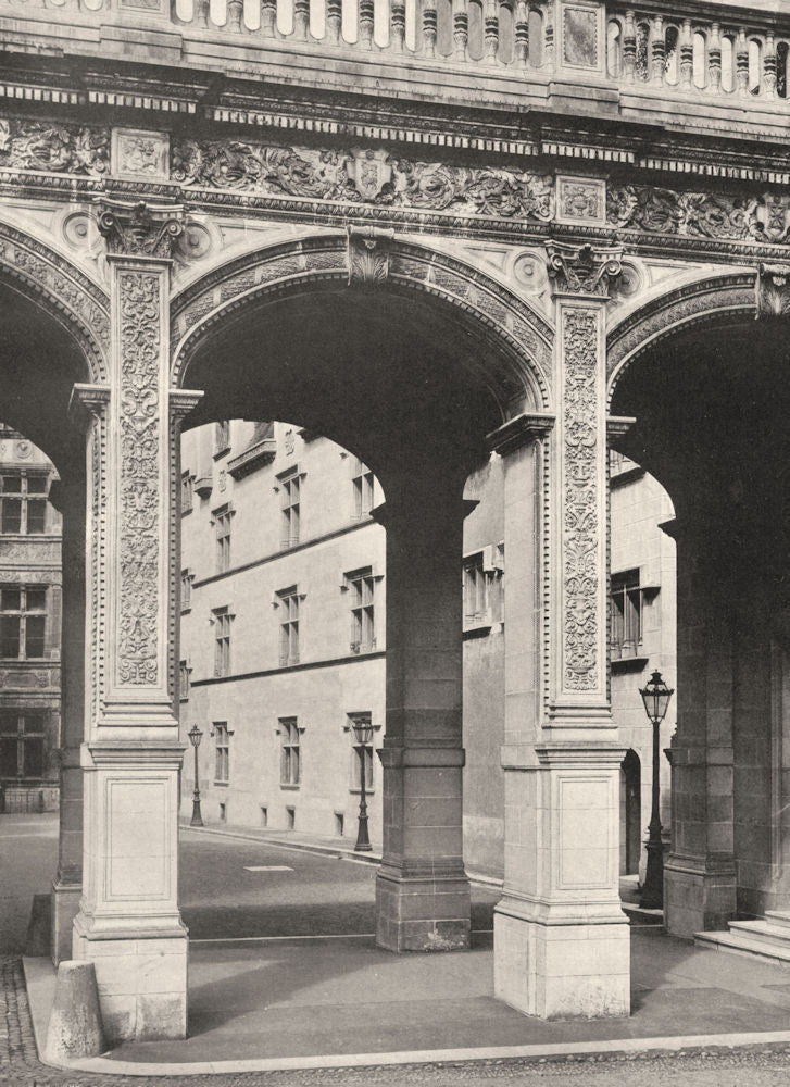 PYRÉNÉES-ATLANTIQUES. Pau- Château. entrée 1903 old print picture